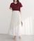 【natural couture】ラップ風ツイードスカート