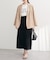 【natural couture】ラップ風ツイードスカート