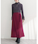 【natural couture】ラップ風ツイードスカート