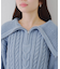 【RMAF】ビッグ衿ZIPUPニット