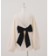 【Ribbon Collection】後ろベロアリボンニット