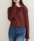 【natural couture】透かしカットソー配色TOPS