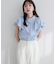 【natural couture】ラッフルフリルフロントアシメブラウス