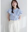【natural couture】ラッフルフリルフロントアシメブラウス