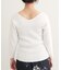 【natural couture】前後２WAY7分袖リブニット