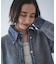 【WEB限定】【nane】デニムドッキングカーディガン