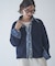 【WEB限定】【nane】デニムドッキングカーディガン