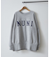 【NUNIFE】スリット入り裏起毛スウェット