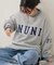 【NUNIFE】スリット入り裏起毛スウェット