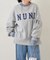 【NUNIFE】スリット入り裏起毛スウェット
