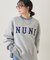 【NUNIFE】スリット入り裏起毛スウェット