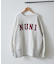 【NUNIFE】スリット入り裏起毛スウェット