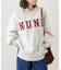 【NUNIFE】スリット入り裏起毛スウェット