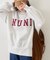 【NUNIFE】スリット入り裏起毛スウェット