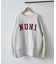 【NUNIFE】スリット入り裏起毛スウェット