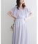 【natural couture】フレア袖Vネックワンピース