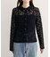【natural couture】衿付きレースカーデ