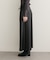 【natural couture】レザータッチプリーツラップスカート