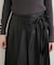 【natural couture】レザータッチプリーツラップスカート