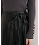 【natural couture】レザータッチプリーツラップスカート