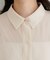 【natural couture】綿麻シアー長袖シャツ
