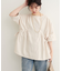 【natural couture】サイドドロスト7部袖ブラウス
