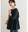【natural couture】サイドドロスト7部袖ブラウス