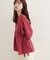 【natural couture】サイドドロスト7部袖ブラウス