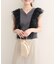 【natural couture】チュールフリルニットベスト