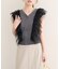 【natural couture】チュールフリルニットベスト