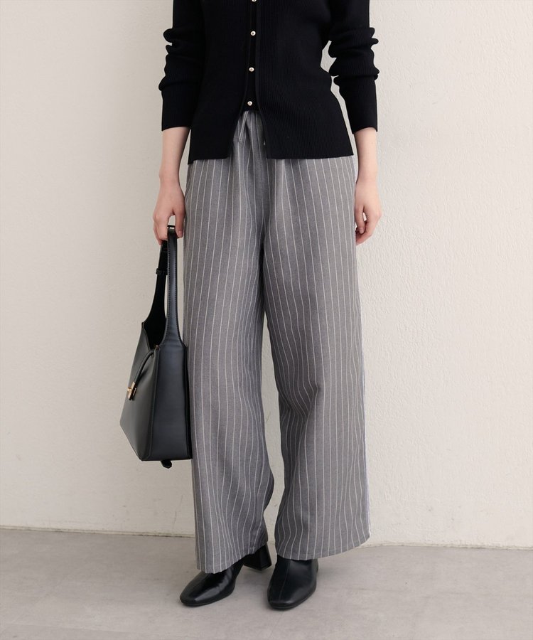 【natural couture】サイドラインイージーパンツ