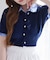 【one after another】【リバイバル】今期トレンド/重ね襟半袖ニッ