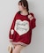 【HolidayCollection】モールハートBIGニット