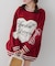 【HolidayCollection】モールハートBIGニット
