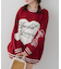 【HolidayCollection】モールハートBIGニット