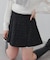 【セットアップ対応】ツイード裾チラリミニスカート