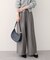 【natural couture】イージーウエストワイドパンツ