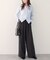 【natural couture】イージーウエストワイドパンツ