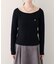 【natural couture】バレエネックリブニットプルオーバー