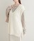 【natural couture】フェザーヤーンニットベスト