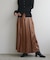 【Every very】レザータッチプリーツラップスカート