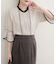 【natural couture】ピンタックフレアカフス袖ブラウス