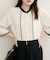 【natural couture】ピンタックフレアカフス袖ブラウス