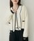 【natural couture】配色ラインカーディガン