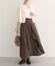 【EVERY.VERY niceclaup】ウエストベルト付きラッフルスカート