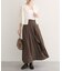 【EVERY.VERY niceclaup】ウエストベルト付きラッフルスカート