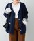 【WEB限定】【nane】Wフェイス配色カーディガン