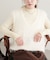 【natural couture】フェザーヤーンVネックベスト