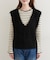 【natural couture】フェザーヤーンVネックベスト