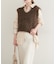 【natural couture】フェザーヤーンVネックベスト